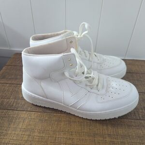 White High-Top Sneakers